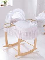 Thumbnail for your product : Clair De Lune Broderie Anglaise Palm Moses Basket with Traditional Skirt