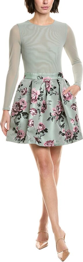 Alice + Olivia Chara Pleated Party Dress