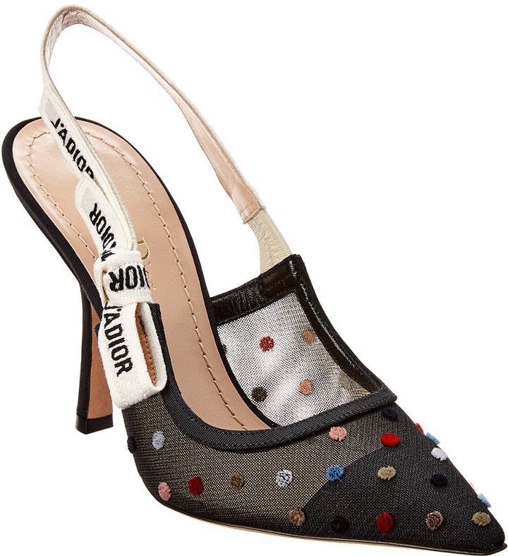 dior mesh slingback