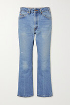 Thumbnail for your product : Valentino Garavani Garavani - + Levi's 1969 517 Mid-rise Bootcut Printed Denim Jeans - Navy