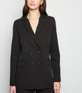 Thumbnail for your product : New Look Double Breasted Padded Shoulder Blazer