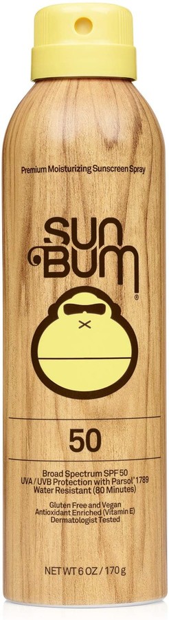Sun Bum Original Sunscreen Spray | Vegan and Reef Friendly (Octinoxate & Oxybenzone Free) Broad Spectrum Moisturizing UVA/UVB Sunscreen with Vitamin E | 6 oz