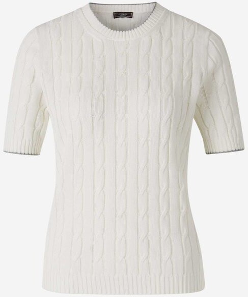 Peserico Contrast Cable Knit Top