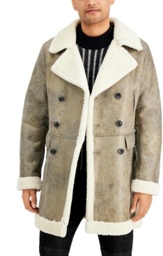Faux Suede Fur Jacket Created, Faux Fur Coat Mens Macys