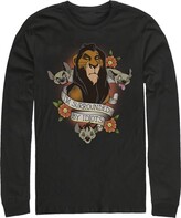 Thumbnail for your product : Fifth Sun Men's Lion King Scar Surrounded by Idiots Tattoo, Long Sleeve T-Shirt