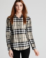 Thumbnail for your product : Burberry Plaid Button Down Shirt