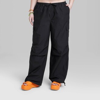 Women's High-rise Cargo Utility Pants - Wild Fable™ Off-white Xl