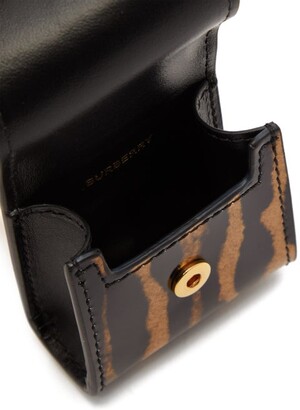Burberry Leopard-print Patent-leather Earphone Case - Leopard