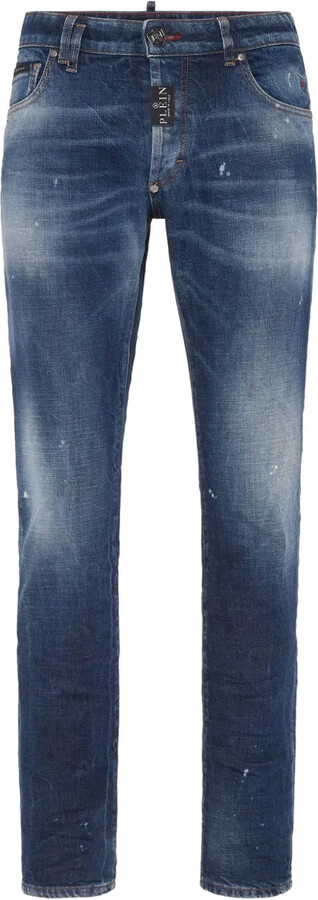 Philipp Plein Super-Straight Cut Denim Jeans