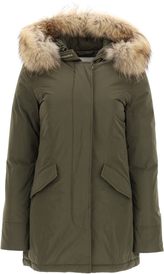 Woolrich Bow Bridge Fur Trim Jacket Shopstyle