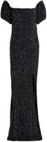 Thumbnail for your product : Rachel Gilbert Krizzel Off-the-shoulder Sequined Tulle Maxi Dress