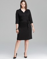 Thumbnail for your product : Karen Kane Three Quarter Sleeve Belted Shirt Dress