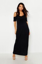 Thumbnail for your product : boohoo Maternity Cold Shoulder Maxi Dress