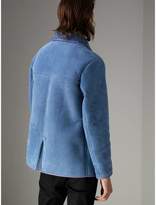 Thumbnail for your product : Burberry Leather Trim Shearling Jacket