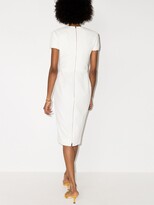 Thumbnail for your product : Victoria Beckham White Fitted Midi Dress