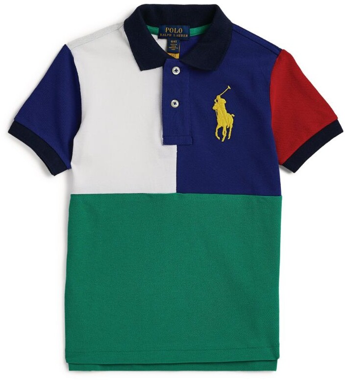 Colour-Block Polo Pony Polo Shirt 