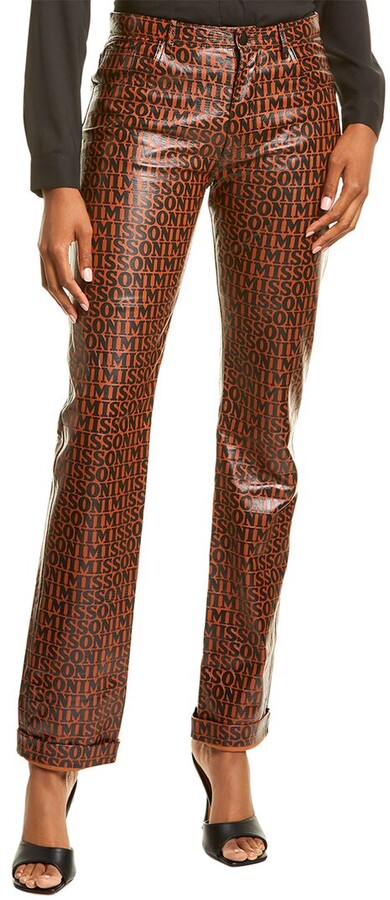 missoni leather pants