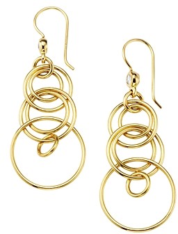 Ippolita 18K Yellow Gold Classico Diamond Multi-Ring Drop Earrings