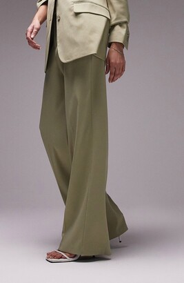 Topshop Slouch Straight Leg Trousers