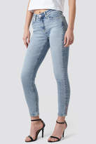 Thumbnail for your product : Calvin Klein Mid Rise Skinny Ankle Jeans Blue