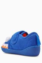 Thumbnail for your product : Next Boys Blue Shark Character Slippers (Younger)