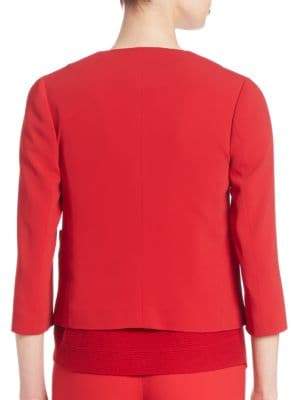 Piazza Sempione Cady Cropped One-Button Jacket