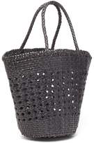 Thumbnail for your product : Dragon Optical Diffusion - Cannage Myra Woven-leather Basket Bag - Womens - Black