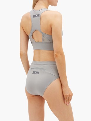 adidas by Stella McCartney Run/swim Stretch-technical Blend Crop Top - Grey