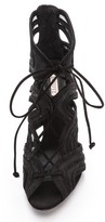 Thumbnail for your product : Schutz Lace Up Suede Sandals