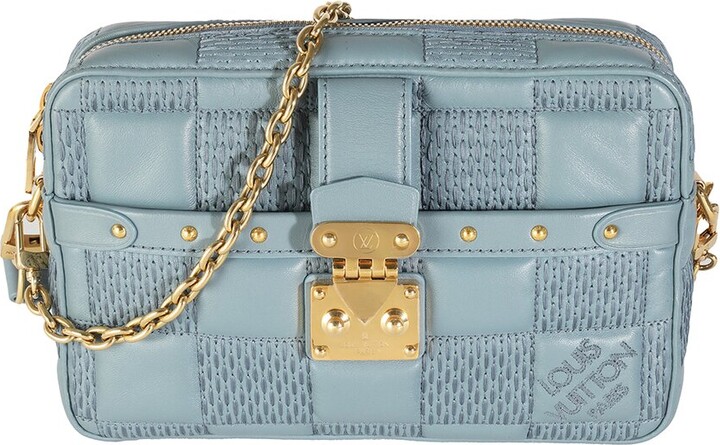 Louis Vuitton Blue Leather Troca Pm (Authentic Pre-Loved)