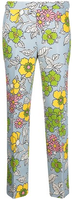 Tory Burch Wallpaper Floral-print trousers