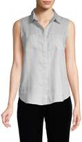 Thumbnail for your product : Saks Fifth Avenue Sleeveless Linen Button-Down Shirt