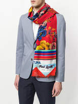 Thumbnail for your product : Paul Smith Ocean print scarf