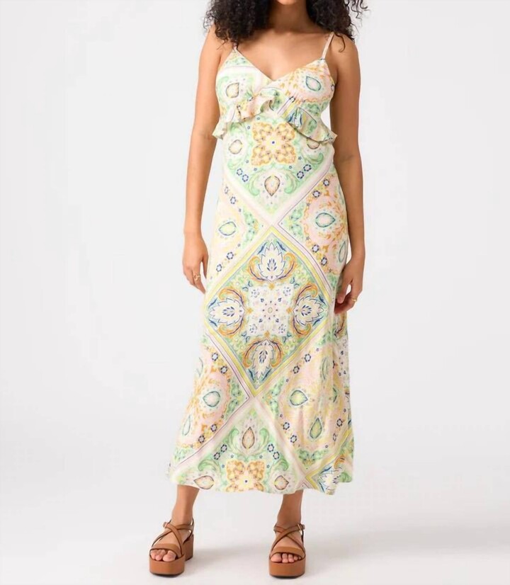 Spring Favorite Slip Dress In Scarf Paisley