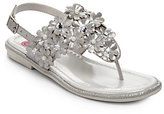 Thumbnail for your product : Flowers by Zoe Kid's Beth Shimmer Thong Sandals