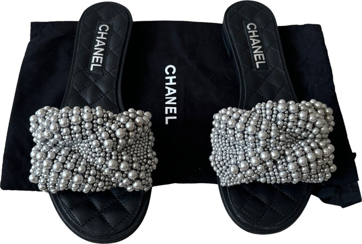 Chanel Shearling Mules - ShopStyle
