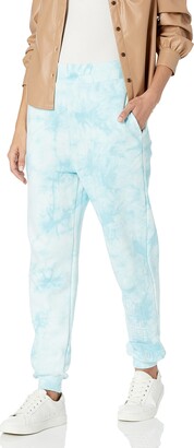 GUESS Women's Active Marble Print Jogger Bottom