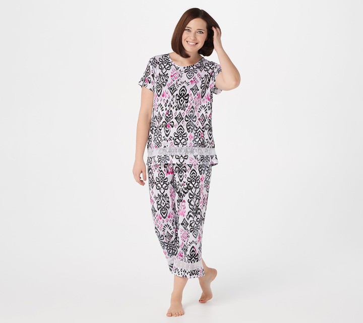Carole Hochman Rayon Spandex Ikat Print Pajama Set - ShopStyle