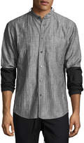 Thumbnail for your product : Public School Zuka Wrinkled Combo Shirt, Black/White