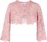 Thumbnail for your product : Blumarine floral lace cropped jacket
