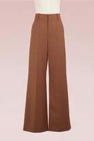 Wide Check Flare Pants 