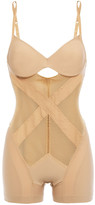 Thumbnail for your product : La Perla Cutout Tulle-paneled Stretch-jersey Bodysuit