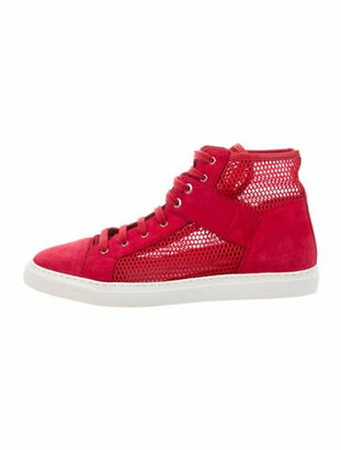 chanel red sneakers