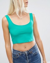 Thumbnail for your product : ASOS Crop Top with Tank Detail