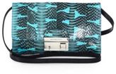 Thumbnail for your product : Michael Kors Gia Snake-Embossed Leather Clutch