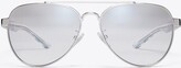 Thumbnail for your product : Tory Burch T-Logo Pilot Blue Light Filtering Eyeglasses | Blue Light Filtering Eyeglasses, Crystal | OS