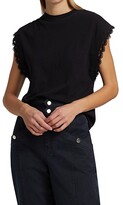 Thumbnail for your product : Derek Lam 10 Crosby Sayles Lace-Trim Muscle Tank Top