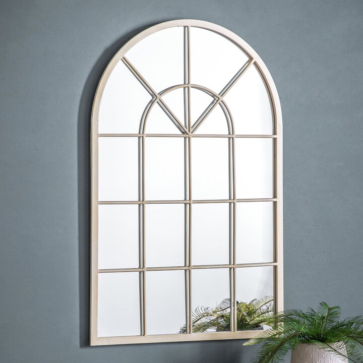 Dunelm Grafton Wall Mirror, Cream 90x60cm Cream ShopStyle