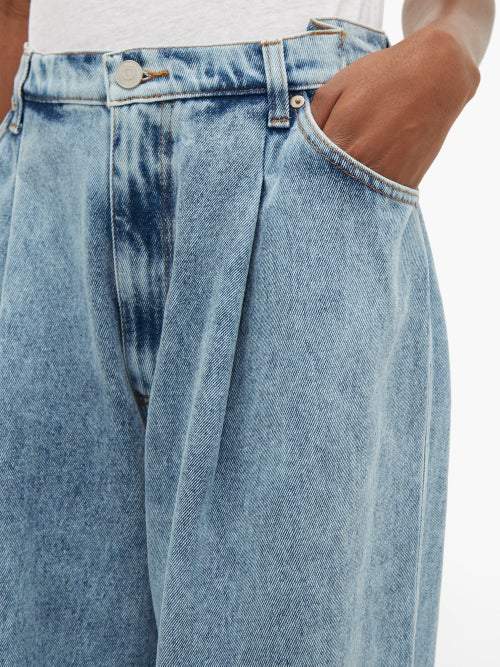Natasha zinko frayed hem straight leg jeans Clearance