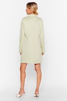 Thumbnail for your product : Nasty Gal Womens You're in My Business Oversized Blazer Dress - Green - 10
